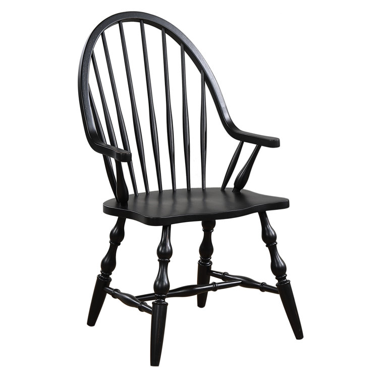 Solid wood windsor back best sale arm chair